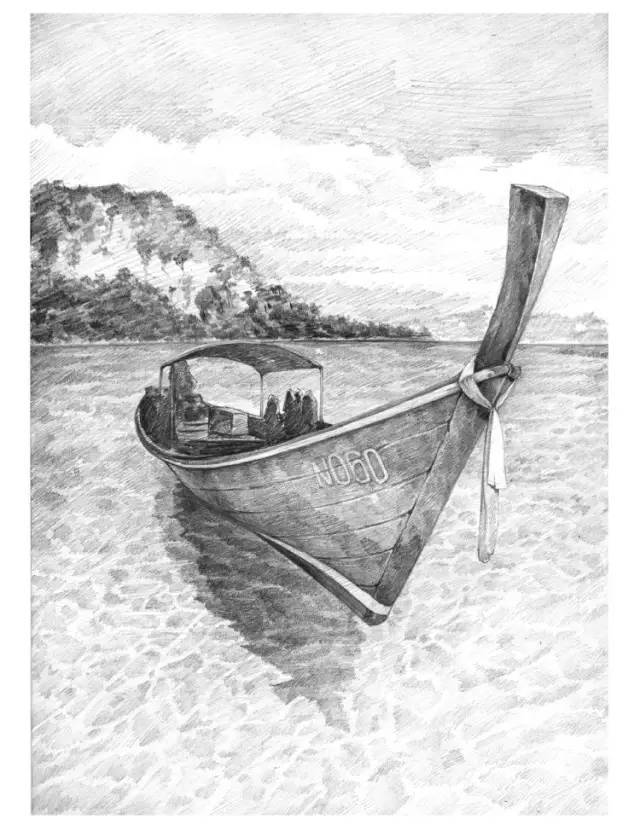 素描风景·渔船
