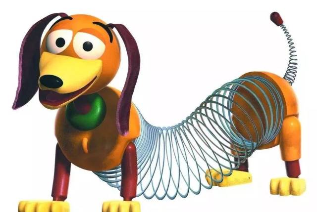你是不是想起了皮克斯动画《玩具总动员》里的著名配角"弹簧狗"?