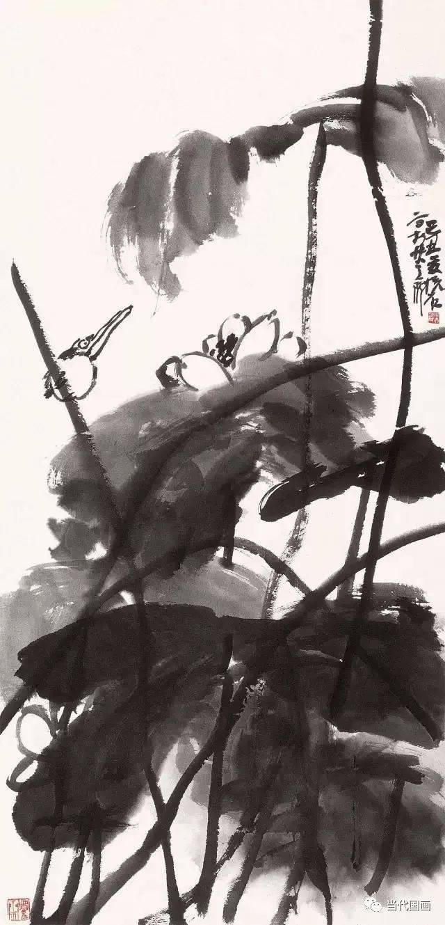 常将嫩叶添春绿 漫把老笔颂和谐-议吴悦石先生画荷花