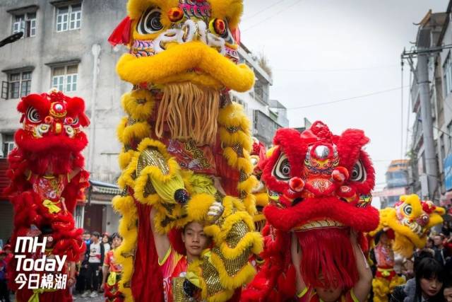 正月十九棉湖花园功福神庙游神活动,舞龙舞狮祈愿阖境安康!