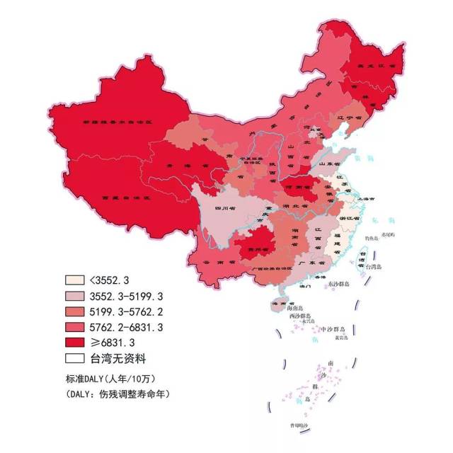 中国疾病负担地图发布:东北,西北心脑血管病高发,黑龙江最严重!