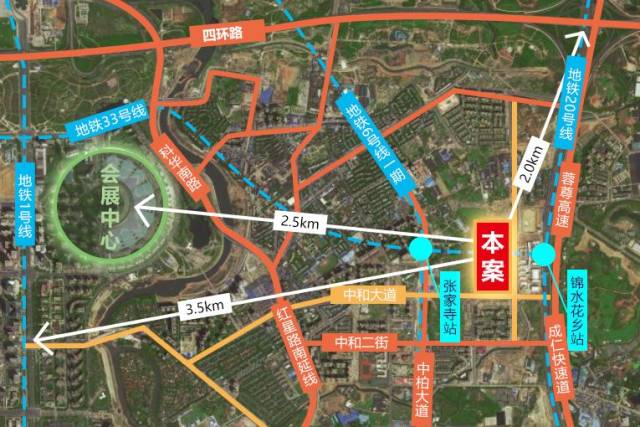 最近的张家寺地铁站,未来将是6号线与33号线的换乘站,到项目不足400米