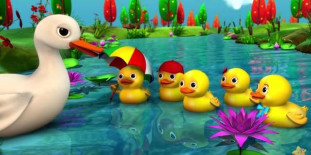 英语儿歌丨《five little ducks》跟着五只小鸭子边唱
