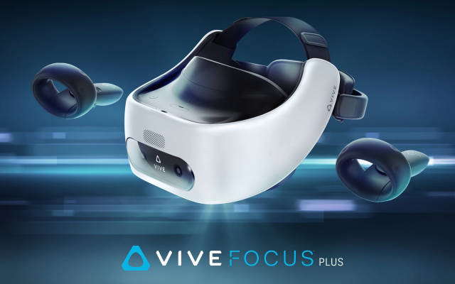 htc发布vr一体机vive focus plus,配双6dof控制器