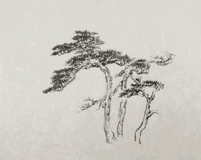 类荷叶皴画法