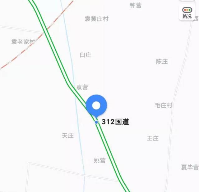 312国道1184km至1185km 800m,此路段无标线,存在安全隐患.