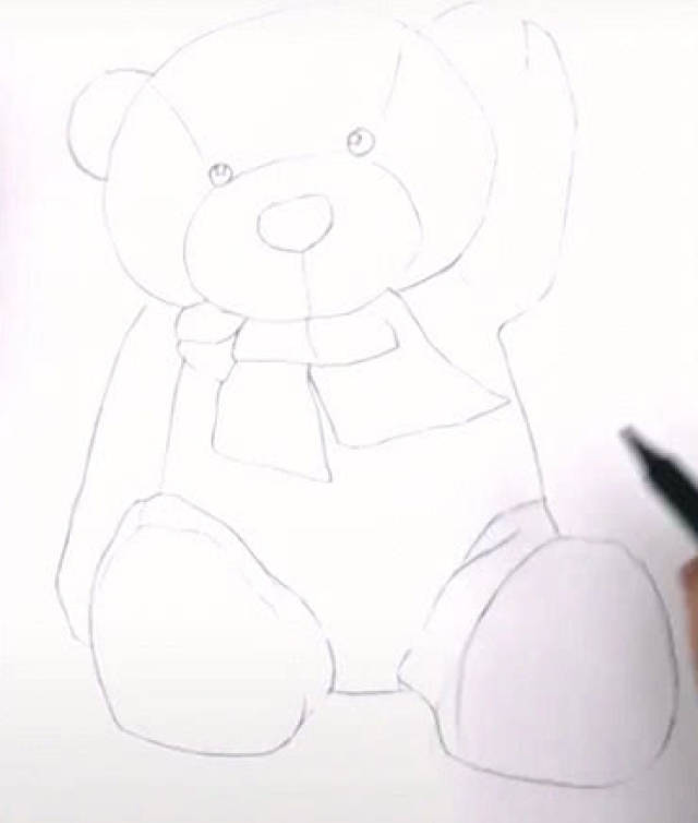 玩偶熊的素描画法,这几点一定要注意,素描新手再也不用发愁了