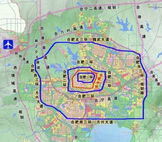 西三环路:方兴大道北段(高新区段)以及新206国道的一部分,为南北走向