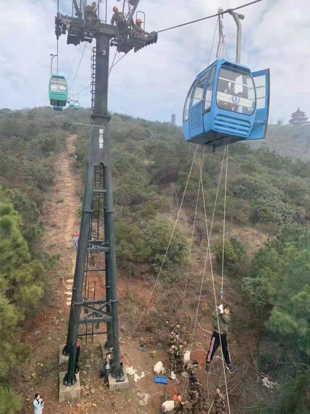 渔洋山景区开展索道垂直救护演练,提高应急救援能力_手机搜狐网