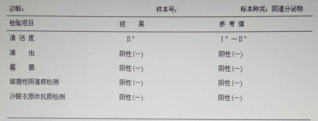 读懂白带常规化验单