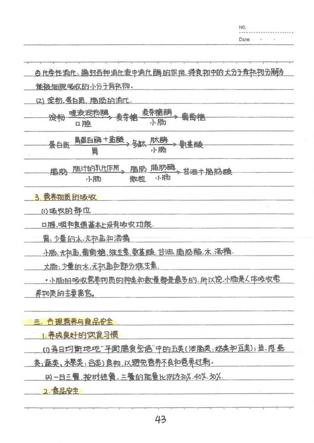 生物满分学霸手写笔记曝光,每单元的重难点,经典题都有!太佩服了!