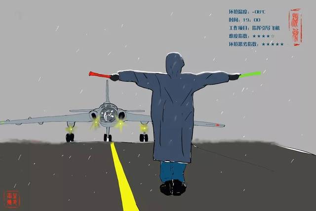 一组漫画,带你看不同温度下的航空机务兵是啥样?