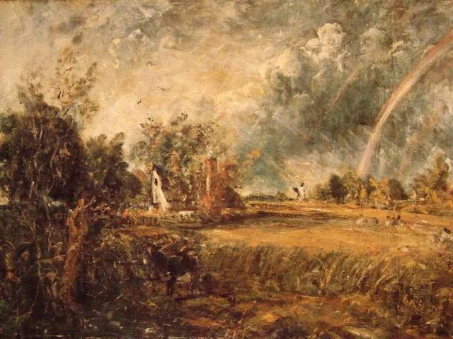 英国画家约翰·康斯太勃尔(john constable)风景油画作品