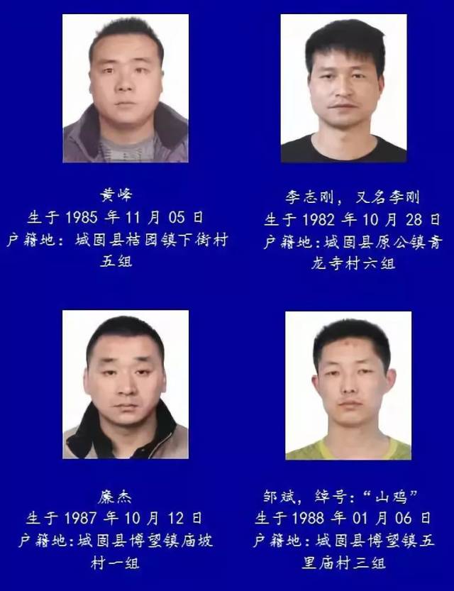 附:宋斌等人黑恶势力犯罪组织主要犯罪嫌疑人照片及基本信息 城固县