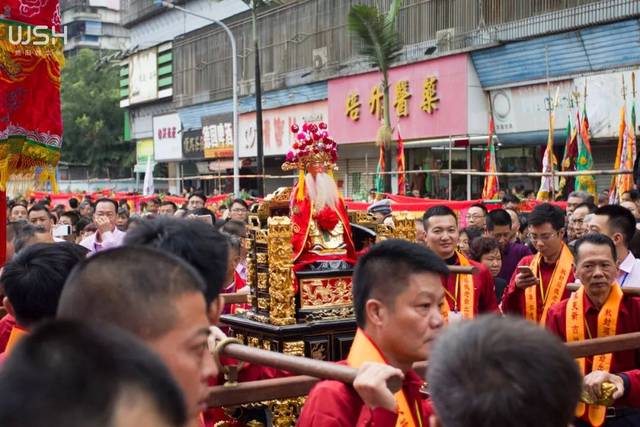 多图 视频!今天榕城蜻蜓桥福德老爷坐神轿出巡,全城热闹