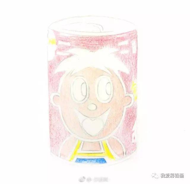 再看,再看我就把你喝掉!彩铅手绘旺仔牛奶过程