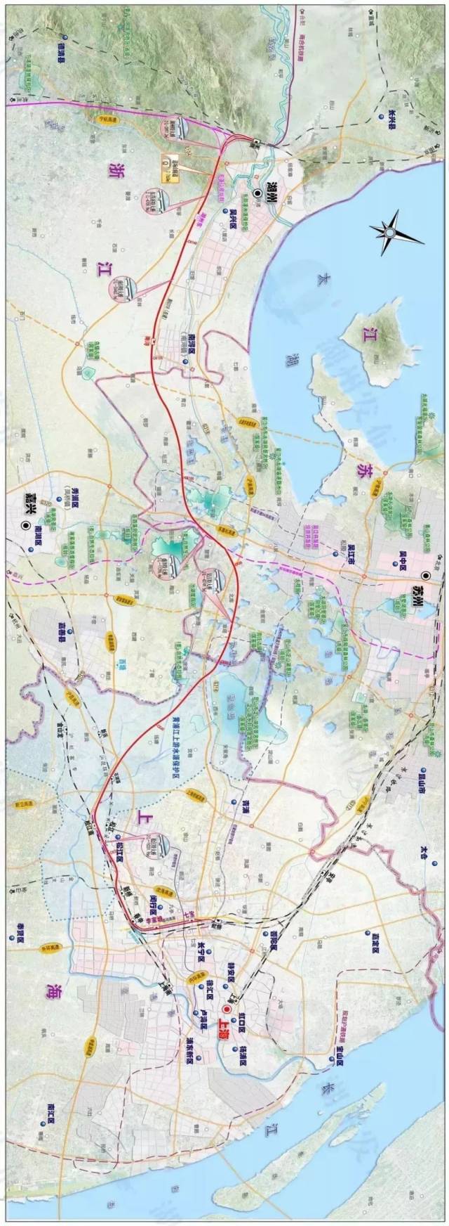 长三角区域一体化示范区首条新建高铁年内开工,吴江有2个站