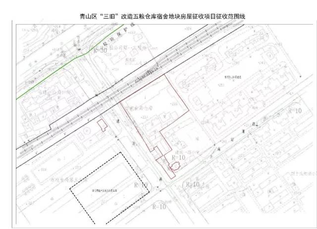 项目征收范围:项目位于青山区建设一路与武九北环线铁路交汇处(东临