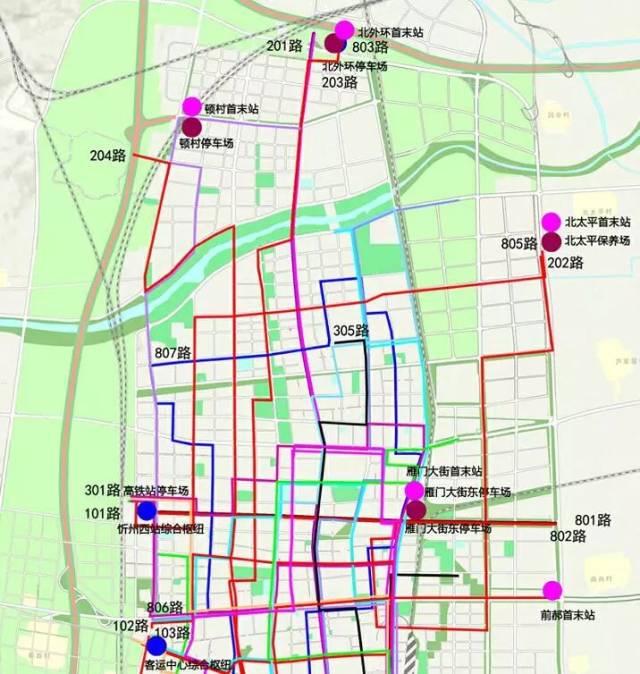 忻州市步行,自行车交通体系最新规划,未来要这样出行