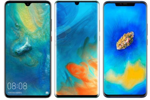 华为mate20,p30 pro,mate20 pro相对比,p30 pro的下巴和上额都极可能