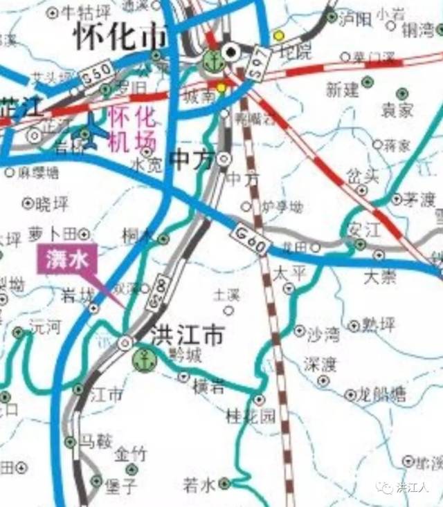 最新《湖南省综合交通规划示意图》发布,洪江区规划其中,你怎么看?