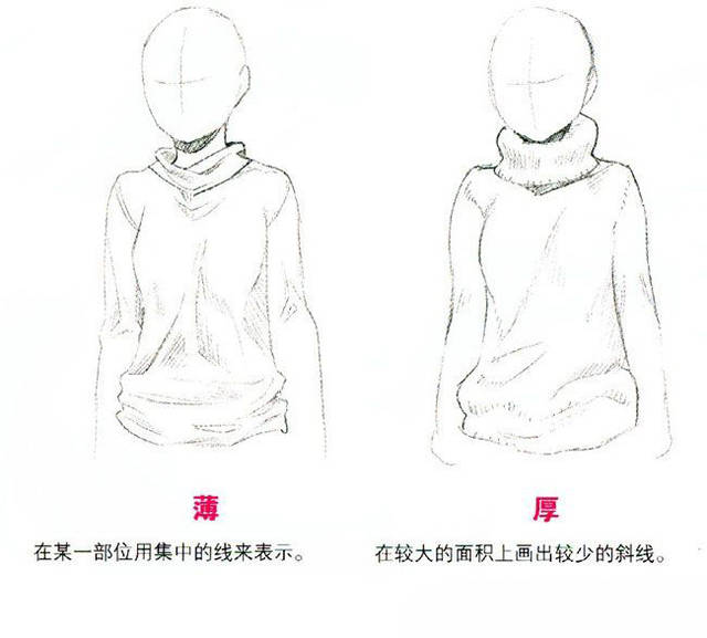 怎么画漫画衣服褶皱