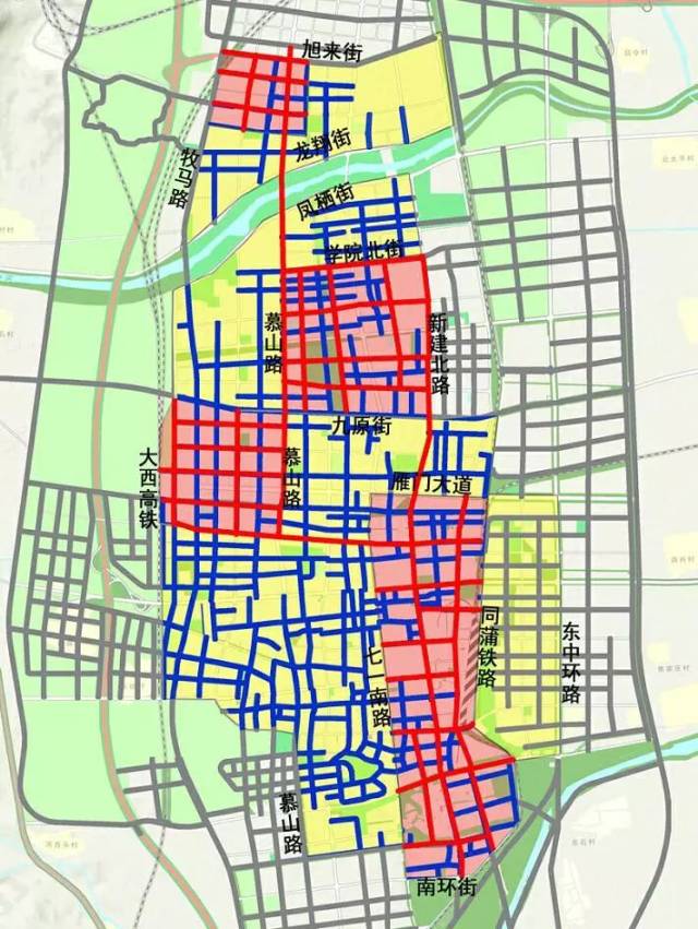 com 中心城区步行道路分级图 忻州市城市综合交通规划批前公示 一