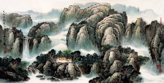 著名山水画画家杜中良 作品欣赏