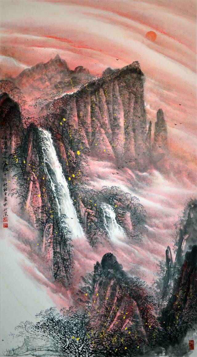著名山水画画家杜中良 作品欣赏