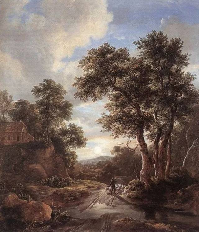 17世纪荷兰著名画家雷斯达尔的优美风景画