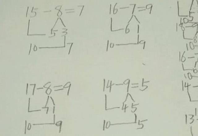 原创小学一年级数学平十法,大学生:看不懂,感觉大学白上了