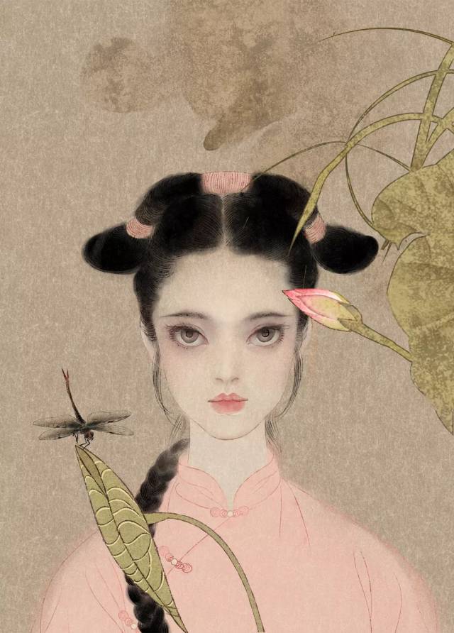 太美了,画画10年,她的国风插画越来越有意境了!