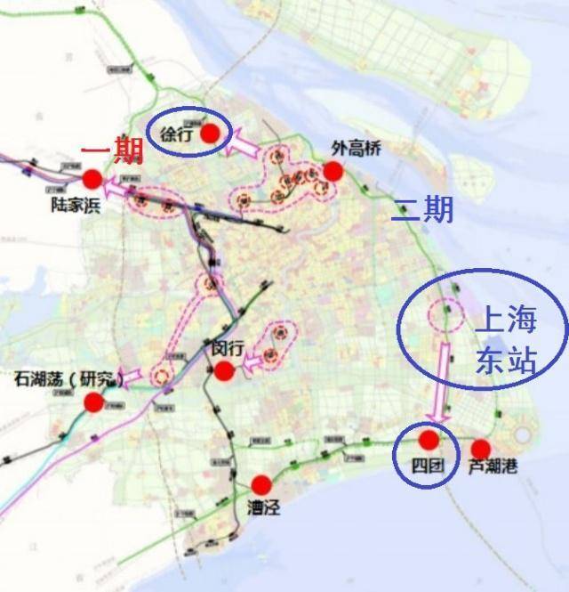 解读上海市的沪通铁路二期工程:开工建设在即,南部越过上海东站