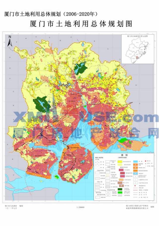 2012年,厦门市全市影像图,来自厦门市国土资源与房产管理局 170