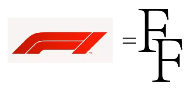 大大君我好像意识到了什么 ▼ f1的logo,可能是这样来的