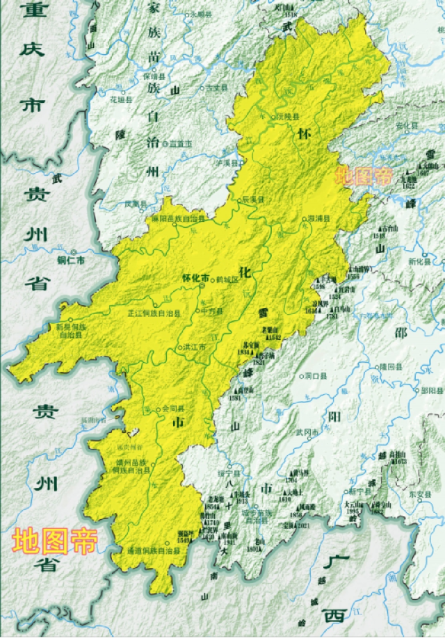 湖南怀化市有两个洪江,地图上为何只有洪江市而无洪江区?