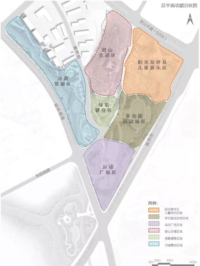 绵阳人喜提新公园!游仙彩虹运动公园整体规划图,占地亩!