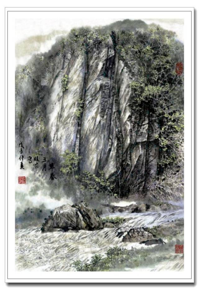 故土情深 中国画家傅畦芷工笔山水画欣赏