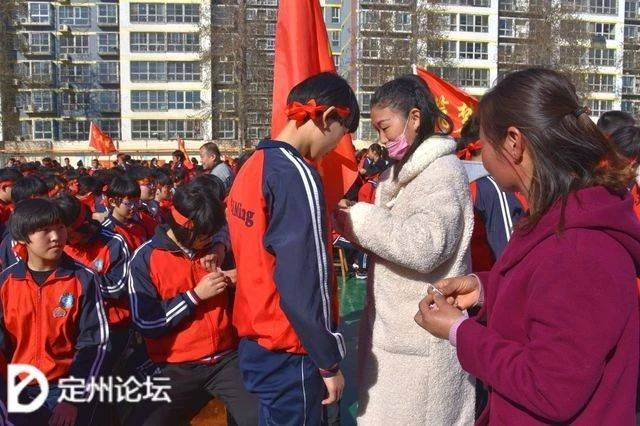 河北定州启明中学举行2019届中考百日誓冲刺