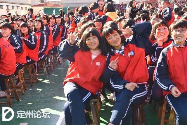 河北定州启明中学举行2019届中考百日誓冲刺