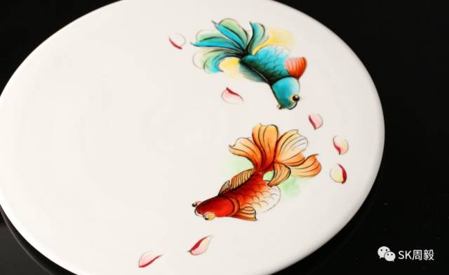 分染金鱼周毅食品雕刻果酱画高清视频教程