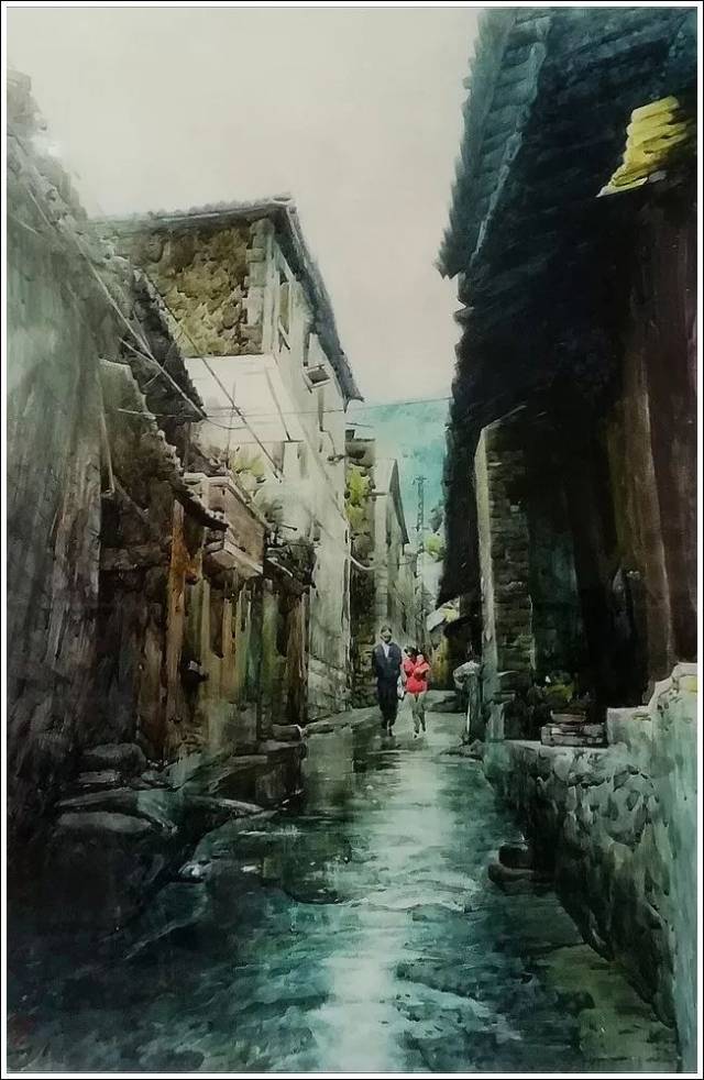 老个旧水彩画集锦《锡都旧梦》