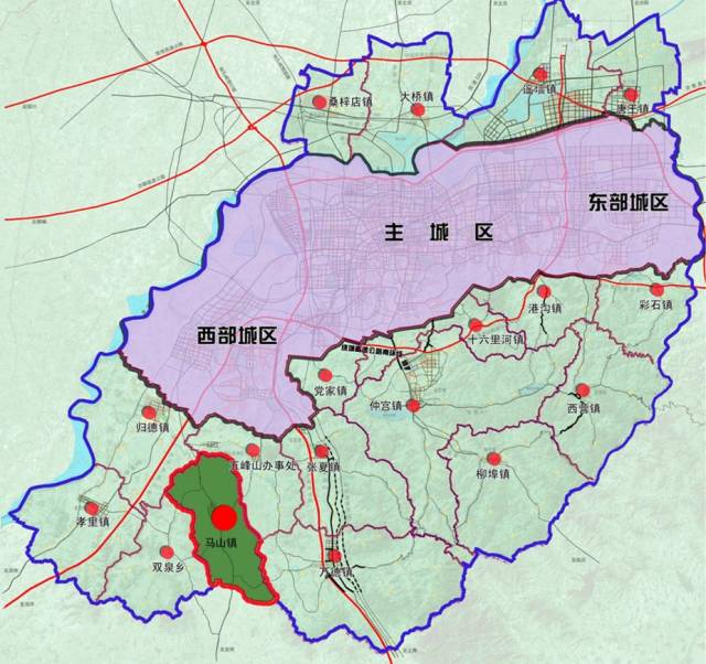 长清区马山镇29个村庄的闭合圈范围以及土地权属范围(包括山场