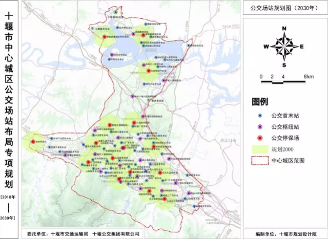 近期枢纽站有十堰北站,十堰大道 ,浙江路,华西农贸商城,武当山机场.