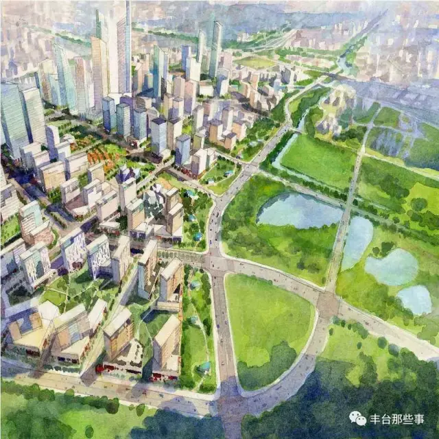 丽泽金融商务区绿地既是城市的"绿肺",还将规划出运动生态,都市公园