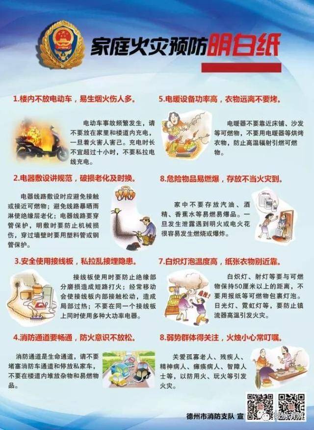 消防安全明白纸 