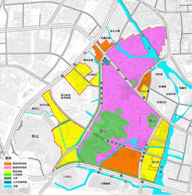 绍兴文理学院扩建周边地块控规调整图 "学校的改扩建不单是为了补齐