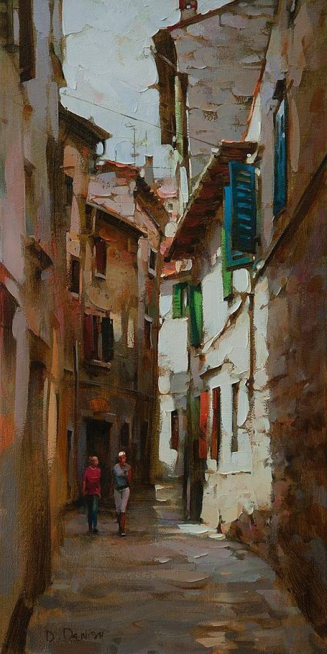 乌克兰艺术家 dmitri danish 城市风景油画欣赏