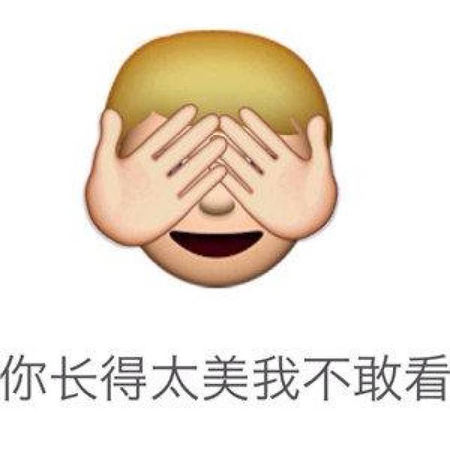 你长得太美,我不敢看