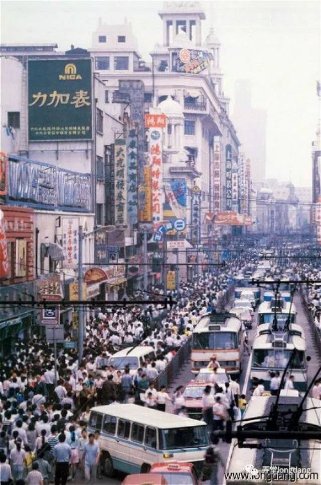 1980~1990年代 · 南京路 · 老照片 ·一